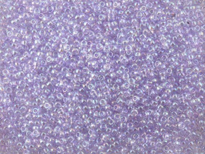 TOHO Bead Round 15/0 Dyed-Rainbow Lavender AB, 2.5-Inch Tube TOHO Bead Round 15/0 Dyed-Rainbow Lavender AB, 2.5-Inch Tube
