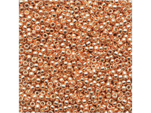 TOHO Bead Round 15/0 Galvanized Rose Gold PermaFinish 2.5-Inch Tube TOHO Bead Round 15/0 Galvanized Rose Gold PermaFinish 2.5-Inch Tube