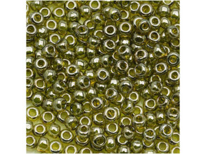 TOHO Bead Round 15/0 Gold Lustered Green Tea 2.5-Inch Tube TOHO Bead Round 15/0 Gold Lustered Green Tea 2.5-Inch Tube