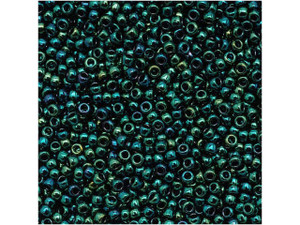 TOHO Bead Round 15/0 Higher-Metallic Emerald Iris 2.5-Inch Tube TOHO Bead Round 15/0 Higher-Metallic Emerald Iris 2.5-Inch Tube