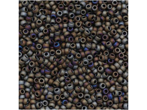 TOHO Bead Round 15/0 Matte Brown Iris 2.5-Inch Tube TOHO Bead Round 15/0 Matte Brown Iris 2.5-Inch Tube