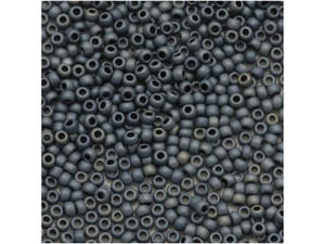 TOHO Bead Round 15/0 Matte Slate Blue, 2.5-Inch Tube TOHO Bead Round 15/0 Matte Slate Blue, 2.5-Inch Tube