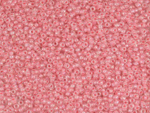 TOHO Bead Round 15/0 Salmon Lined Crystal AB, 2.5-Inch Tube TOHO Bead Round 15/0 Salmon Lined Crystal AB, 2.5-Inch Tube