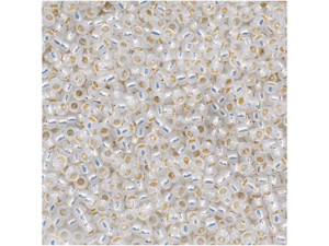 TOHO Bead Round 15/0 Silver-Lined Milky White 2.5-Inch Tube TOHO Bead Round 15/0 Silver-Lined Milky White 2.5-Inch Tube