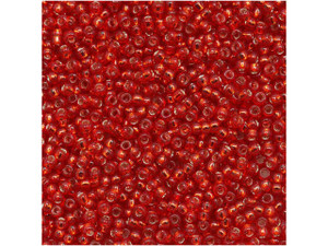 TOHO Bead Round 15/0 Silver-Lined Ruby 2.5-Inch Tube TOHO Bead Round 15/0 Silver-Lined Ruby 2.5-Inch Tube