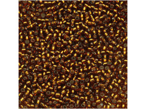 TOHO Bead Round 15/0 Silver-Lined Smoky Topaz, 2.5-Inch Tube TOHO Bead Round 15/0 Silver-Lined Smoky Topaz, 2.5-Inch Tube