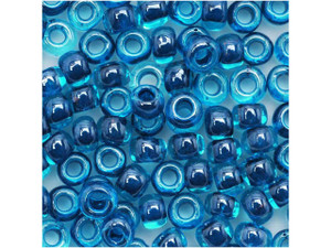 TOHO Bead Round 6/0 Dark Blue-Lined Light Blue 2.5-Inch Tube