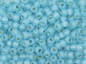 TOHO Bead Round 6/0 Gilt-Lined Aqua Opal 2.5-Inch Tube TOHO Bead Round 6/0 Gilt-Lined Aqua Opal 2.5-Inch Tube