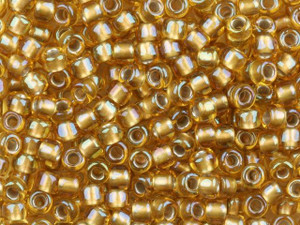 TOHO Bead Round 6/0 Medium Brown-Lined Amber 2.5-Inch Tube TOHO Bead Round 6/0 Medium Brown-Lined Amber 2.5-Inch Tube