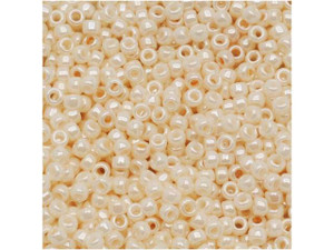 TOHO Bead Round 6/0 Opaque-Lustered Cream 2.5-Inch Tube