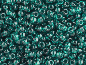 TOHO Bead Round 6/0 Transparent Teal 2.5-Inch Tube