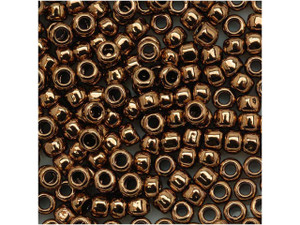 Caravan Beads - Miyuki - 8-457L: 8/0 Metallic Light Bronze Miyuki Seed Bead  #8-457L*