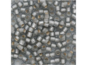 TOHO Bead Round 8/0 Frosted Silver-Lined Black Diamond, 2.5-Inch Tube TOHO Bead Round 8/0 Frosted Silver-Lined Black Diamond, 2.5-Inch Tube