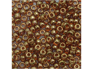 TOHO Bead Round 8/0 Gold-Lustered Transparent Pink, 2.5-Inch Tube TOHO Bead Round 8/0 Gold-Lustered Transparent Pink, 2.5-Inch Tube