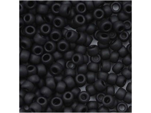 TOHO Bead Round 8/0 Matte Black, 2.5-Inch Tube TOHO Bead Round 8/0 Matte Black, 2.5-Inch Tube