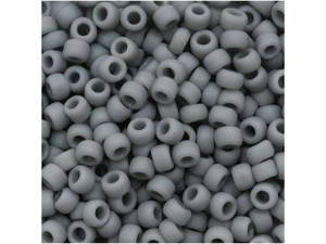 TOHO Bead Round 8/0 Matte Opaque Gray, 2.5-Inch Tube TOHO Bead Round 8/0 Matte Opaque Gray, 2.5-Inch Tube