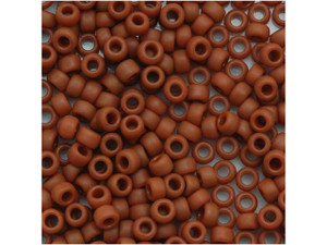 TOHO Bead Round 8/0 Matte Opaque Terra Cotta, 2.5-Inch Tube TOHO Bead Round 8/0 Matte Opaque Terra Cotta, 2.5-Inch Tube