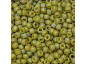 TOHO Bead Round 8/0 Semi-Glazed Lemongrass AB 2.5-Inch Tube TOHO Bead Round 8/0 Semi-Glazed Lemongrass AB 2.5-Inch Tube