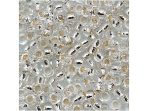 TOHO Bead Round 8/0 Silver-Lined Crystal 2.5-Inch Tube TOHO Bead Round 8/0 Silver-Lined Crystal 2.5-Inch Tube