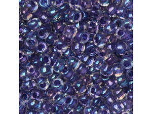 TOHO Bead Round 8/0 Tanzanite-Lined Rainbow Crystal, 2.5-Inch Tube TOHO Bead Round 8/0 Tanzanite-Lined Rainbow Crystal, 2.5-Inch Tube