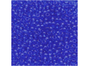 TOHO Bead Round 8/0 Transparent Sapphire 2.5-Inch Tube