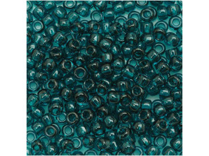 TOHO Bead Round 8/0 Transparent Teal, 2.5-Inch Tube