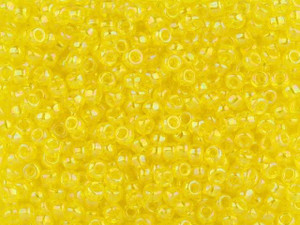 TOHO Bead Round 8/0 Trans-Rainbow Lemon Yellow AB, 2.5-Inch Tube TOHO Bead Round 8/0 Trans-Rainbow Lemon Yellow AB, 2.5-Inch Tube