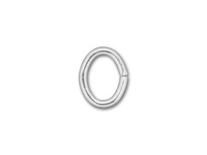 Silver-Filled 925/10 4x5mm Oval Open Jump Ring, 21 gauge Silver-Filled 925/10 4x5mm Oval Open Jump Ring, 21 gauge