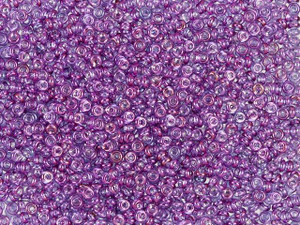 TOHO Demi Round Bead 11/0 Gold-Lustered Dark Amethyst approx. 7.8g Tube TOHO Demi Round Bead 11/0 Gold-Lustered Dark Amethyst approx. 7.8g Tube