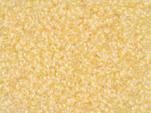 TOHO Demi Round Bead 11/0 Inside-Color Crystal/Light Jonquil-Lined 2.5-Inch Tube TOHO Demi Round Bead 11/0 Inside-Color Crystal/Light Jonquil-Lined 2.5-Inch Tube