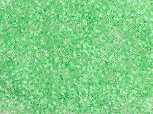 TOHO Demi Round Bead 11/0 Inside-Color Crystal/Neon Sea Foam-Lined 2.5-Inch Tube TOHO Demi Round Bead 11/0 Inside-Color Crystal/Neon Sea Foam-Lined 2.5-Inch Tube