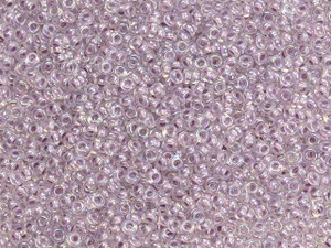 TOHO Demi Round Bead 11/0 Inside-Color Rainbow Crystal/Pale Lavender-Lined 2.5-Inch Tube TOHO Demi Round Bead 11/0 Inside-Color Rainbow Crystal/Pale Lavender-Lined 2.5-Inch Tube