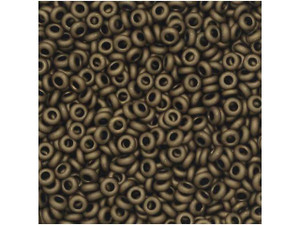 TOHO Demi Round Bead 11/0 Matte-Color Dark Copper approx. 7.8g Tube TOHO Demi Round Bead 11/0 Matte-Color Dark Copper approx. 7.8g Tube