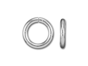 Sterling Silver Open Jump Ring - 0.030 x .140 inches (0.75 x 3.55mm)