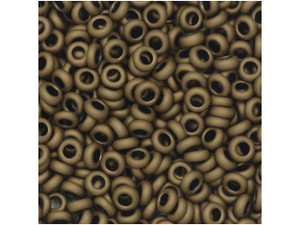 TOHO Demi Round Bead 8/0 Frosted Bronze approx. 7.4g Tube TOHO Demi Round Bead 8/0 Frosted Bronze approx. 7.4g Tube