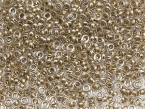 TOHO Demi Round Bead 8/0 Gold-Lined Crystal approx. 7.4g Tube