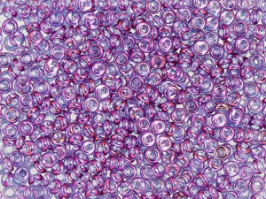 TOHO Demi Round Bead 8/0 Gold-Lustered Dark Amethyst approx. 7.4g Tube TOHO Demi Round Bead 8/0 Gold-Lustered Dark Amethyst approx. 7.4g Tube