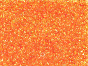 TOHO Demi Round Bead 8/0 Hybrid ColorTrends Transparent Flame 2.5-Inch Tube TOHO Demi Round Bead 8/0 Hybrid ColorTrends Transparent Flame 2.5-Inch Tube