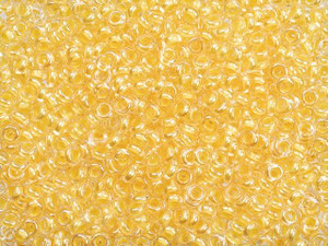 TOHO Demi Round Bead 8/0 Inside-Color Crystal/Custard Lined 2.5-Inch Tube TOHO Demi Round Bead 8/0 Inside-Color Crystal/Custard Lined 2.5-Inch Tube