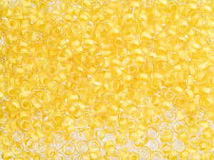 TOHO Demi Round Bead 8/0 Inside-Color Frosted Crystal/Butter-Lined 2.5-Inch Tube TOHO Demi Round Bead 8/0 Inside-Color Frosted Crystal/Butter-Lined 2.5-Inch Tube