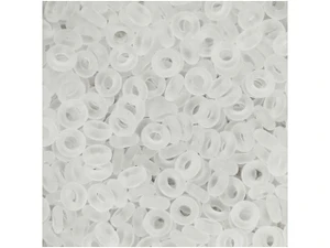 TOHO Demi Round Bead 8/0 Transparent-Frosted Crystal approx. 7.4g Tube