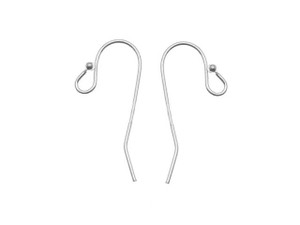 Silver-Filled 925/10 Earwire with Loop and 1.5mm Ball (1 Pair) Silver-Filled 925/10 Earwire with Loop and 1.5mm Ball (1 Pair)