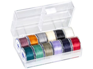 TOHO One-G Beading Thread 12 Color Dark Assortment with Case TOHO One-G Beading Thread 12 Color Dark Assortment with Case