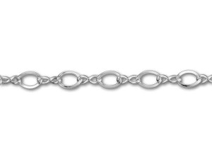2mm Sterling Silver Figure 8 Chain Extender for Necklace or