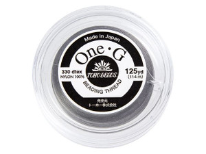 TOHO One-G Beading Thread Gray 125-Yard Spool TOHO One-G Beading Thread Gray 125-Yard Spool