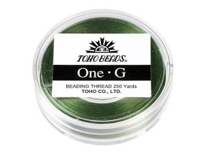 TOHO One-G Beading Thread Green 250 Yard Spool TOHO One-G Beading Thread Green 250 Yard Spool