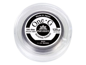 TOHO One-G Beading Thread Light Grey 125 Yard Spool TOHO One-G Beading Thread Light Grey 125 Yard Spool
