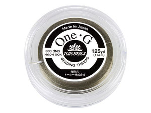TOHO One-G Beading Thread Light Khaki 125 Yard Spool TOHO One-G Beading Thread Light Khaki 125 Yard Spool