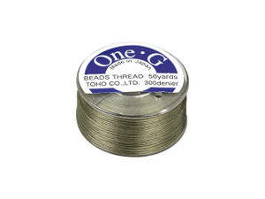 TOHO One-G Beading Thread Light Khaki 50-Yard Spool TOHO One-G Beading Thread Light Khaki 50-Yard Spool