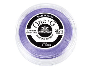 TOHO One-G Beading Thread Light Lavender 250 Yard Spool TOHO One-G Beading Thread Light Lavender 250 Yard Spool